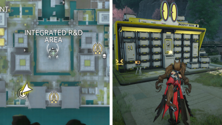 Test Area Depot Node Location