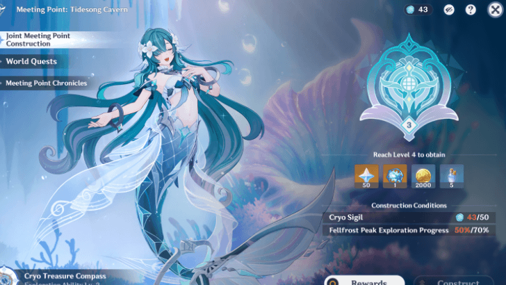 Genshin - Reach Tidesong Cavern Level 3