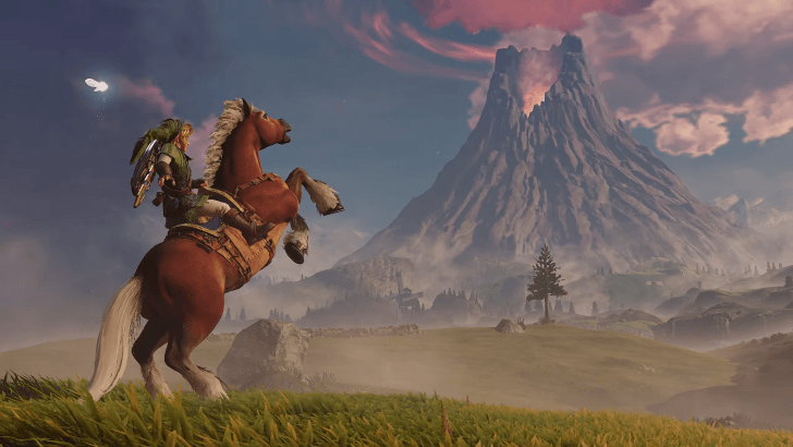 Link on horseback
