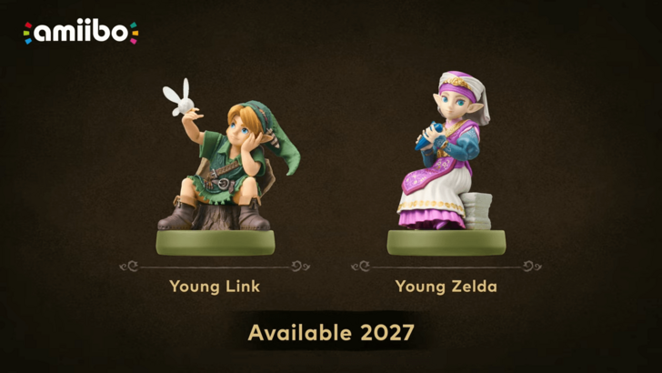 Amiibo Young Zelda and Young Link