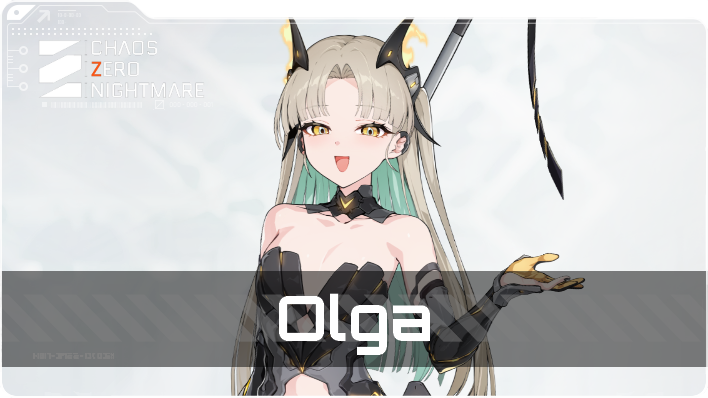 Olga Character Cards and Potential Materials - Chaos Zero Nightmare