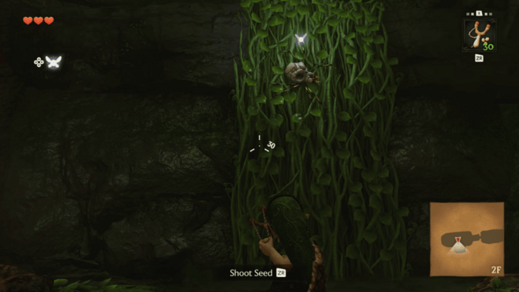 Young Link uses a slingshot