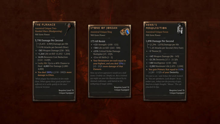 Diablo 4 uniques