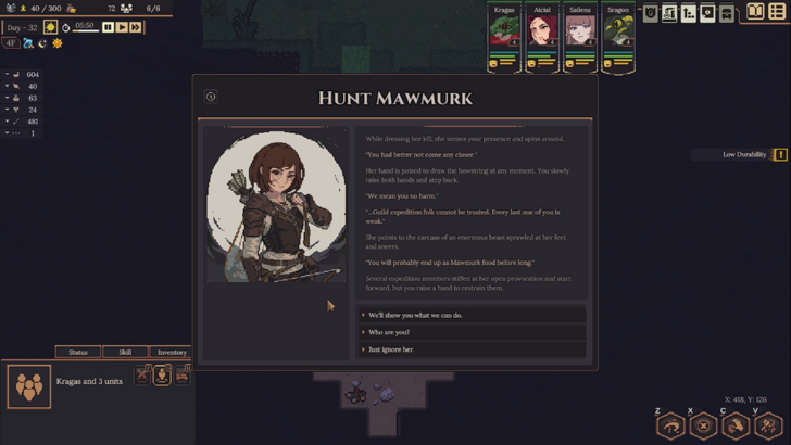 dungeon settlers mawmurk sidequest