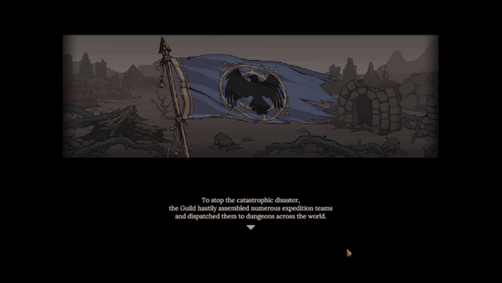 dungeon settlers waving navy blue flag