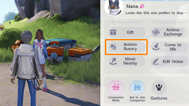 Illusory Friends Menu