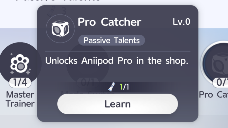Passive Talents