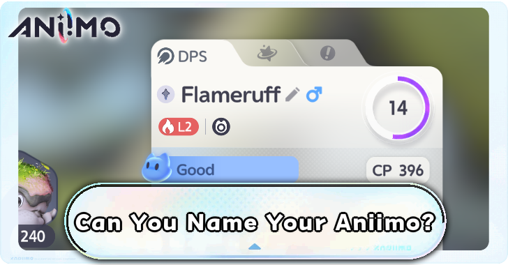 Can You Name Your Aniimo