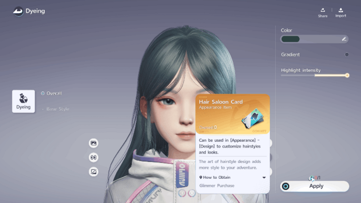 Hair Saloon Card