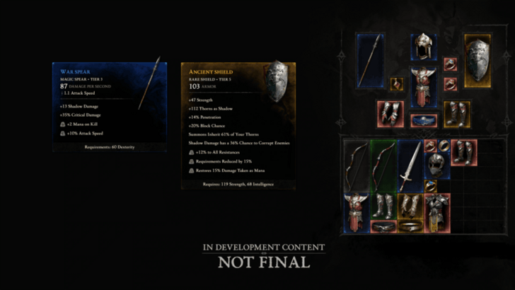 Diablo 5 item system