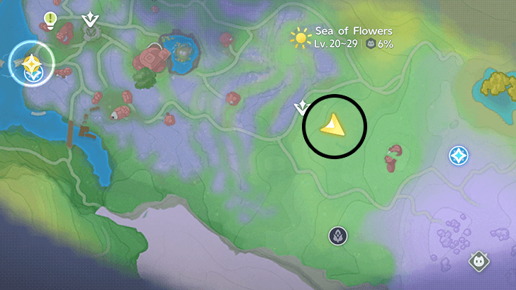 Thornblade Location in Sea of Flowers