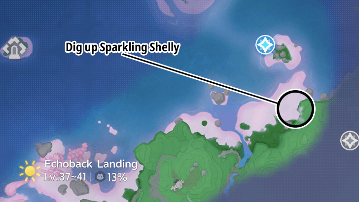 Dig up Sparkling Shelly