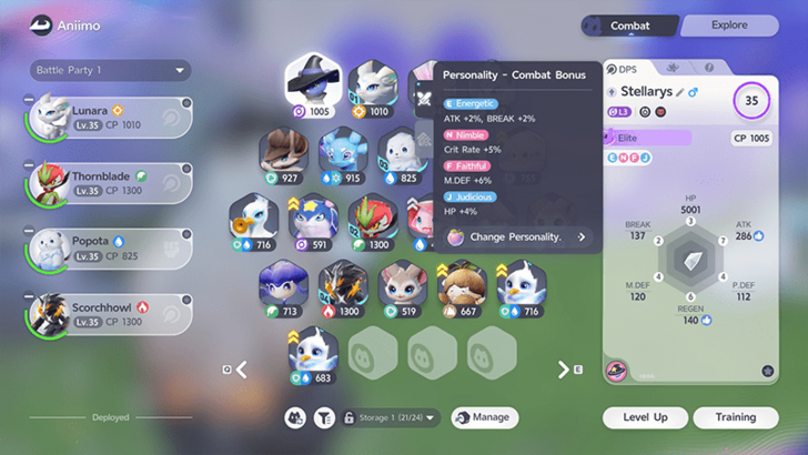 Change Aniimo Personality