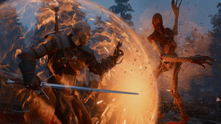 Geralt facing new enemy types