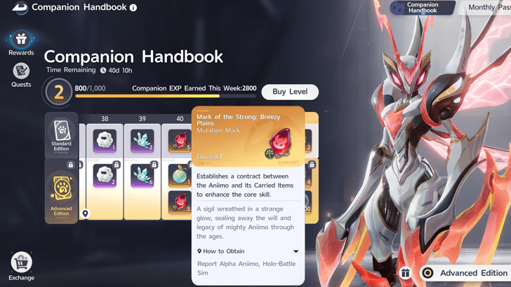 Reward From Companion Handbook