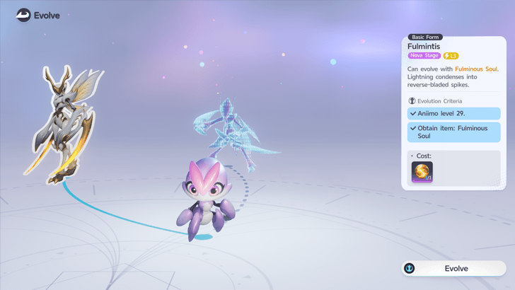 Used to Evolve Wisptis into Fulmintis