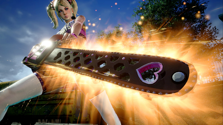 lollipop chainsaw repop juliet revving a chainsaw
