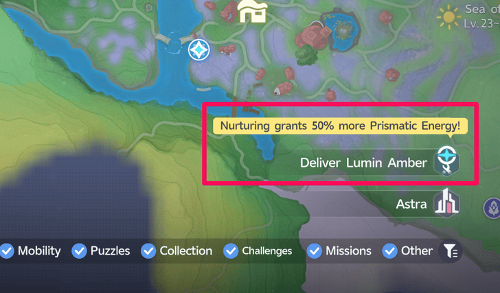 Deliver Lumin Amber Button