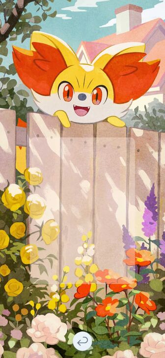 Pokemon TCG Pocket  Fennekin Backdrop Image