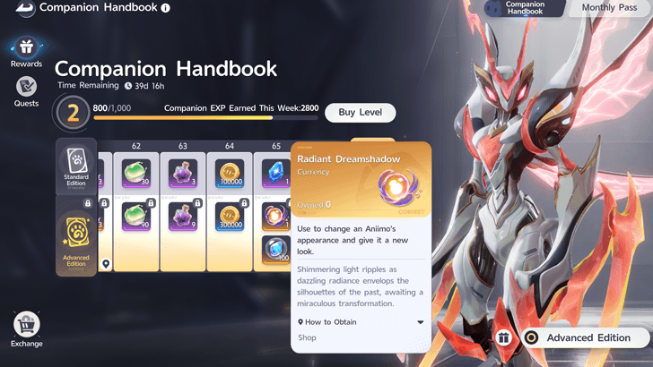 Advanced Companion Handbook Reward