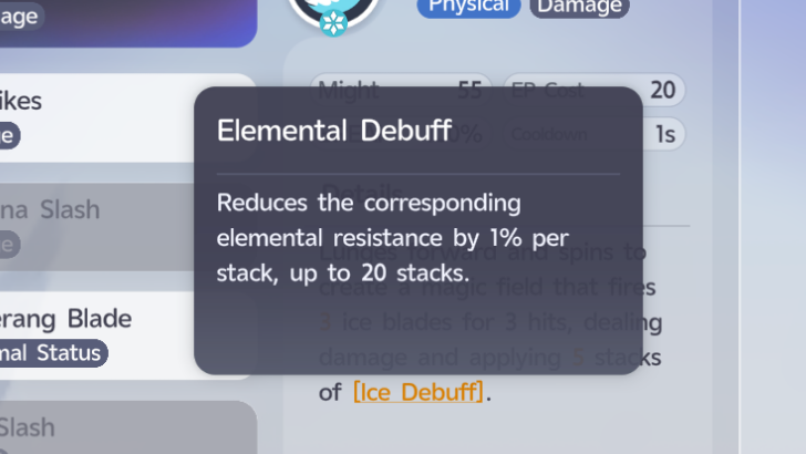 Elemental Debuff Effect