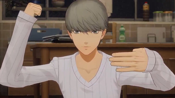 Yu Narukami Doing Magic Trick