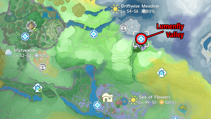 Lumenfly Valley Map Location
