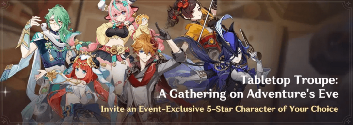 Genshin Impact - Tabletop Troupe - A Gathering on Adventure