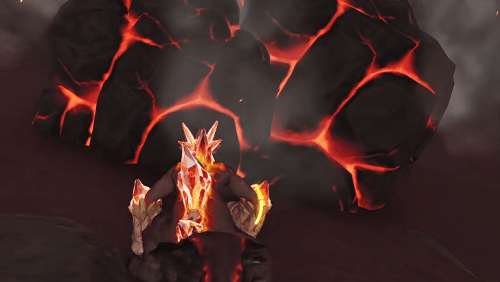 Flaming Boulders