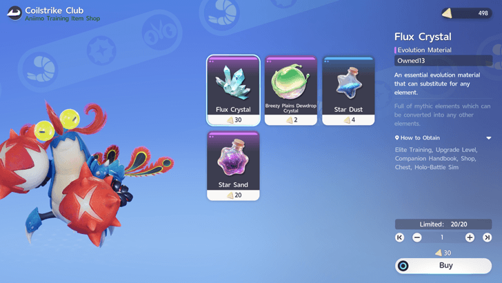 Purchase Training Items at Coilstrike Club