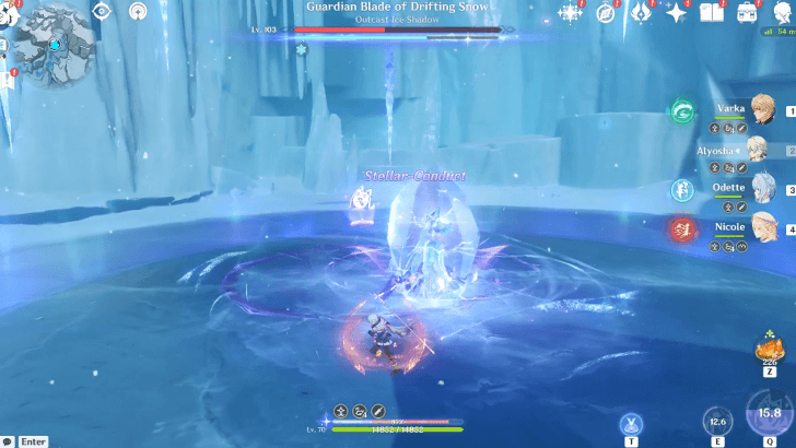 Genshin - Guardian Blade of Drifting Snow Ice Coffin
