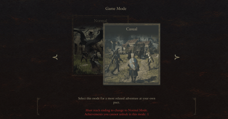 Casual Mode Setting