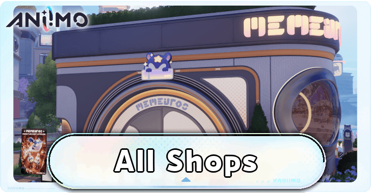 Aniimo - All Shops and Items Sold