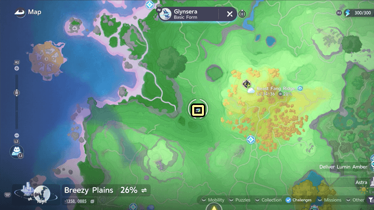 Glynsera Map Location