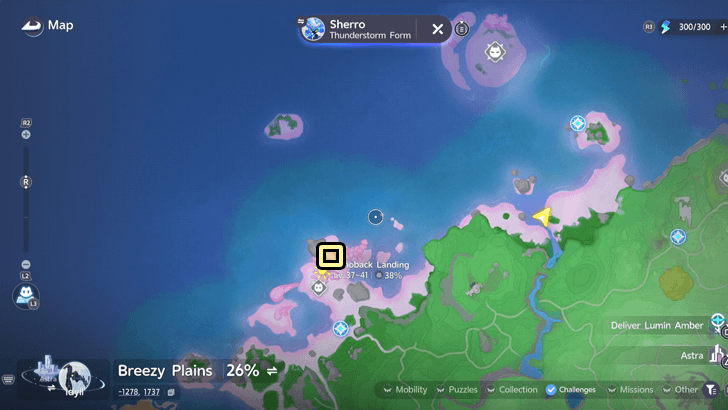 Thunderstorm Sherro Map Location