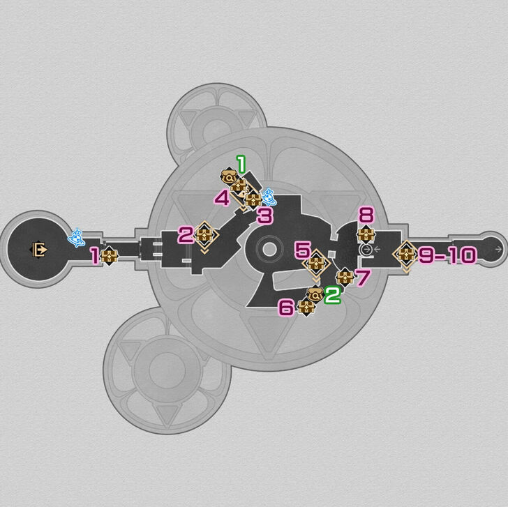 HSR Life Sciences Institute F1 South Chest Map