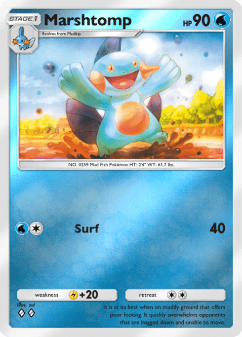 Pokemon TCG Pocket - B4b 279 Marshtomp