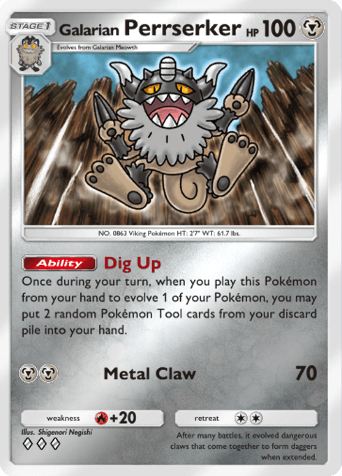 Pokemon TCG Pocket - B4b 335 Galarian Perrserker