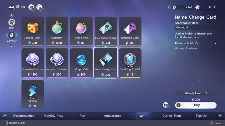 Item Shop