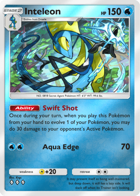 Pokemon TCG Pocket - B4b 287 Inteleon
