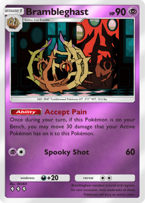 Pokemon TCG Pocket - B4b 314 Brambleghast