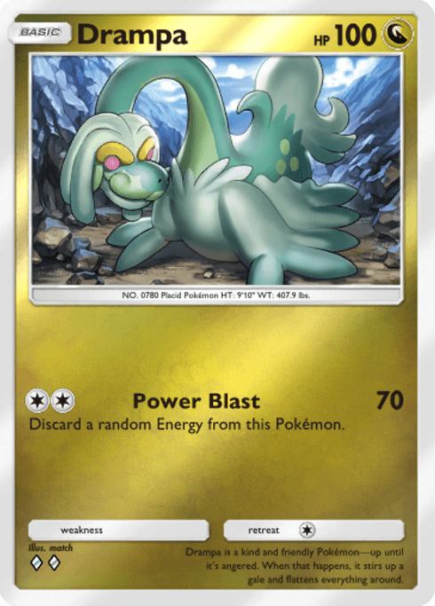 Pokemon TCG Pocket - B4b 349 Drampa