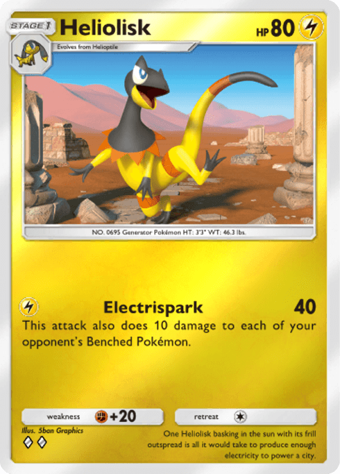 Pokemon TCG Pocket - B4b 299 Heliolisk