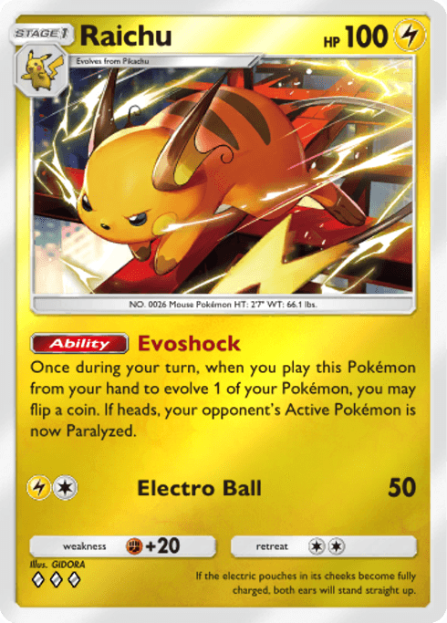 Pokemon TCG Pocket - B4b 292 Raichu