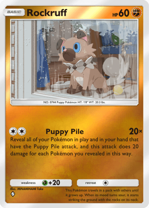Pokemon TCG Pocket - B4b 322 Rockruff