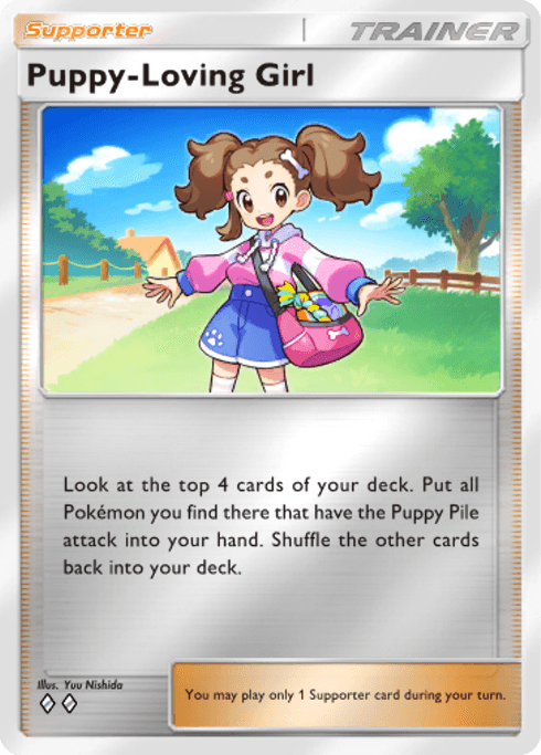 Pokemon TCG Pocket - B4b 382 Puppy-Loving Girl
