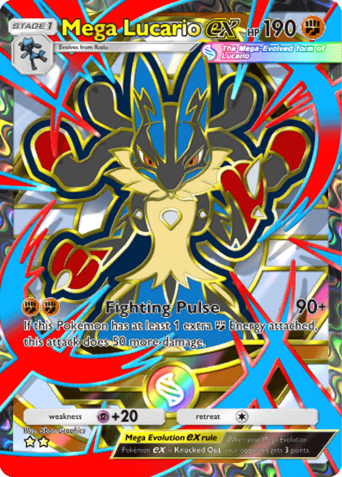 Pokemon TCG Pocket - B4b 418 Mega Lucario ex