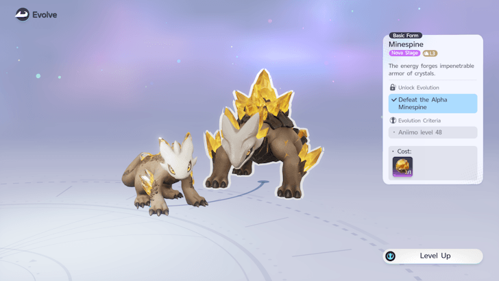 Defeat the Alpha Minespine to Unlock its Evolution Branch