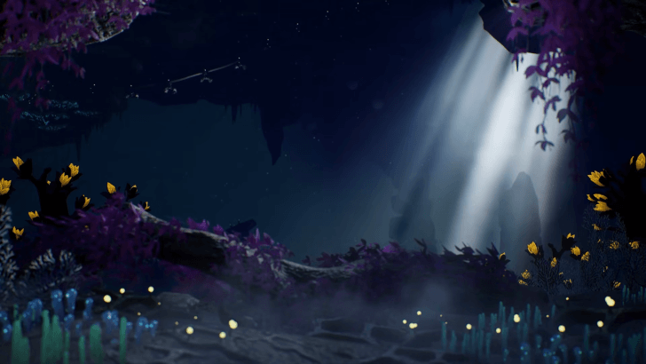 A view of one of the underground biomes