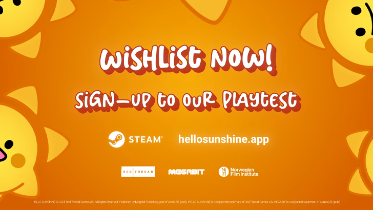 hello sunshine wishlist and playtest signup